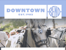 Tablet Screenshot of downtownbend.org